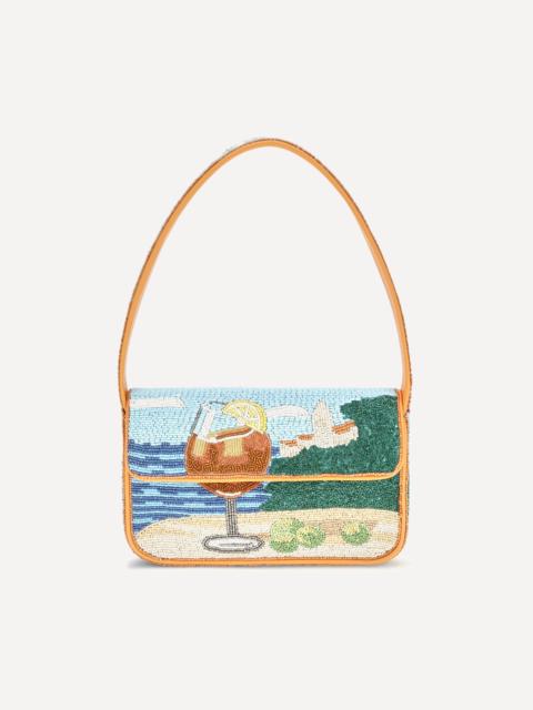 STAUD Tommy Beaded Shoulder Bag