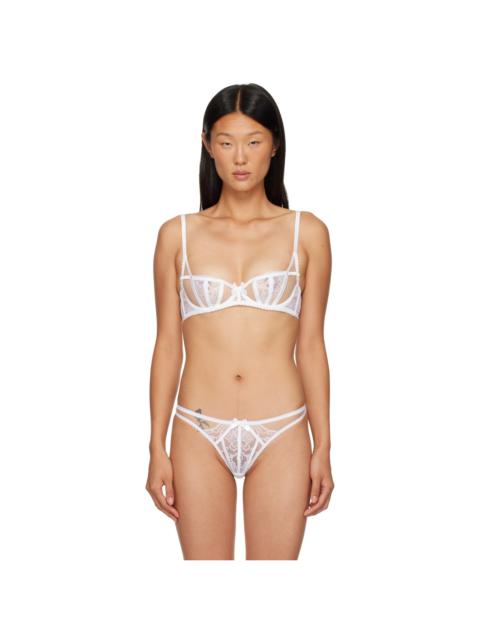 Agent Provocateur White Rozlyn Bra