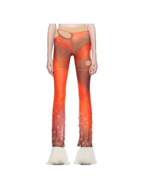 GCDS Orange Sita Leggings