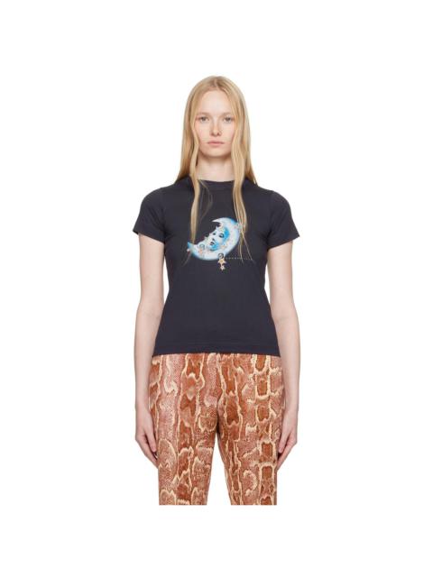 CONNER IVES Black Venetian Mask Baby T-shirt