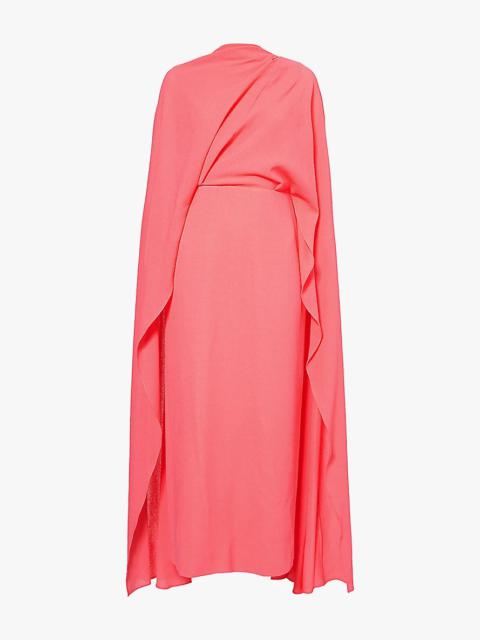 Roksanda Neolitsea cape wool midi dress