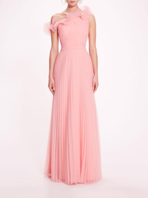 Marchesa PEBBLE ORGANZA GOWN