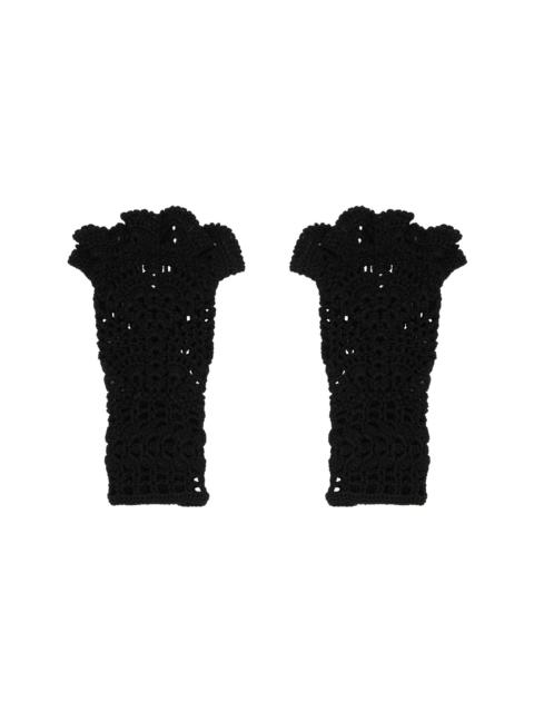 TOGA PULLA Black Lace Arm Warmers