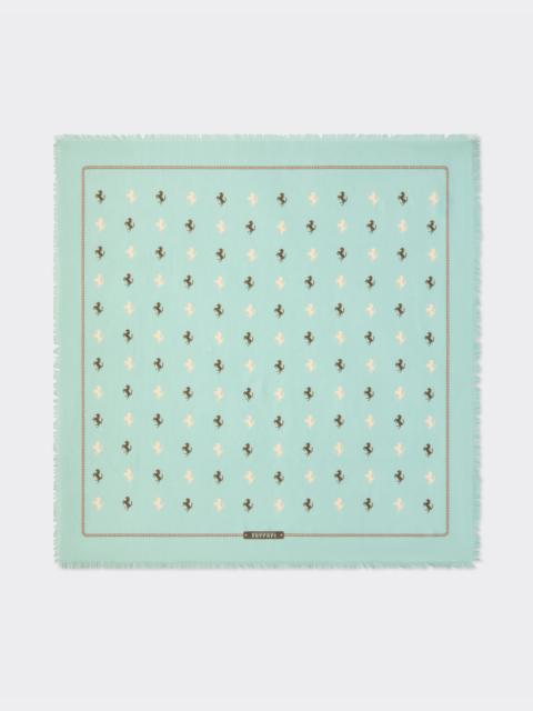 Ferrari Cotton and silk twill scarf