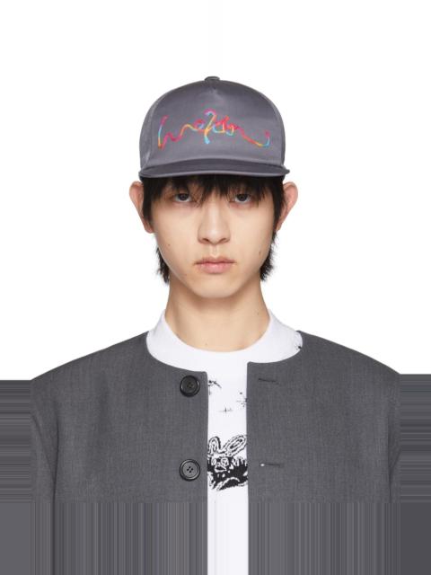 We11done Grey Mesh Logo Embroidery Cap