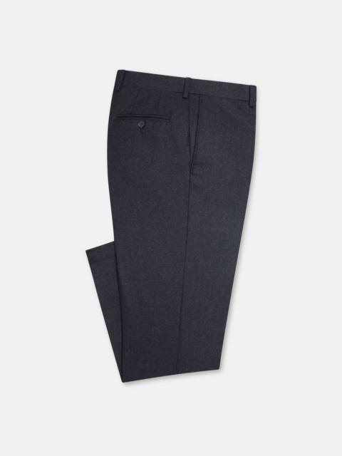 J. PRESS MADE-IN-CANADA DARK BLUE WOOL FLANNEL TROUSER