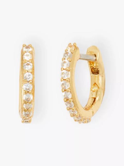 kate spade Tiny Twinkles Pavé Mini Hoops