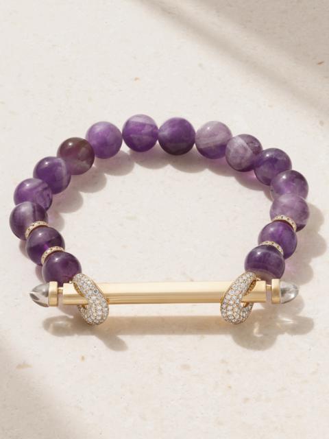 ANANYA Chakra 18-karat Gold Multi-stone Bracelet