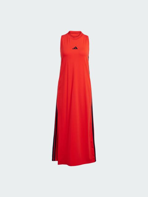 adidas Essentials 3-Stripes Long Racerback Dress
