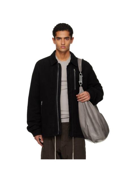 Rick Owens DRKSHDW Black Concealed Zipfront Jacket
