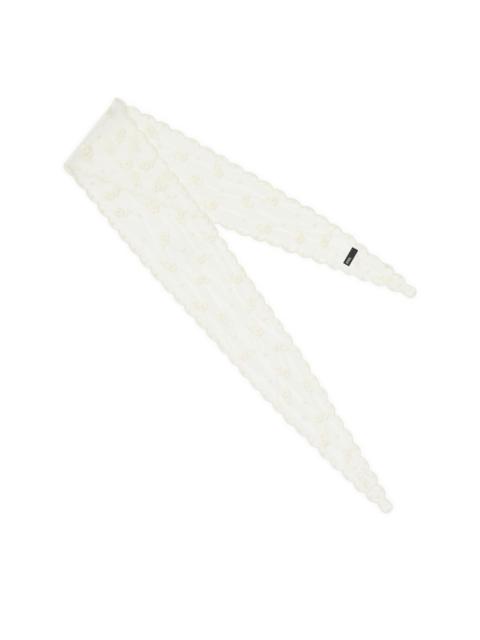TOUS Beige embroidered Scarf TOUS Daisy