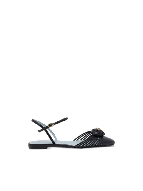 Valentino pointed-toe leather ballet flats