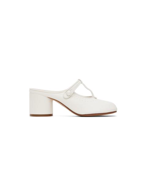 Maison Margiela Off-White Tabi Mary Jane 60 Mules