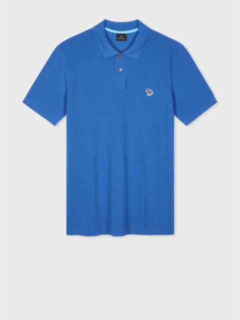Paul Smith Ocean Blue Organic Cotton Zebra Polo Shirt