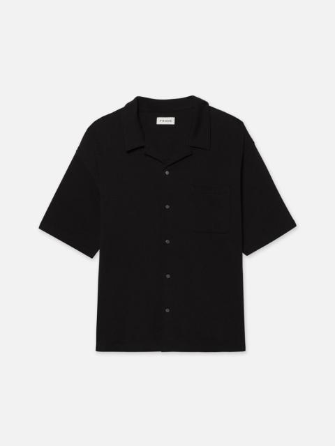 FRAME Duo Fold Relaxed Shirt in Black
