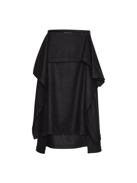 HENRIK VIBSKOV BLANKET SKIRT - BLACK