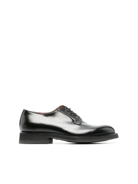 Santoni round-toe lace-up Derby shoes