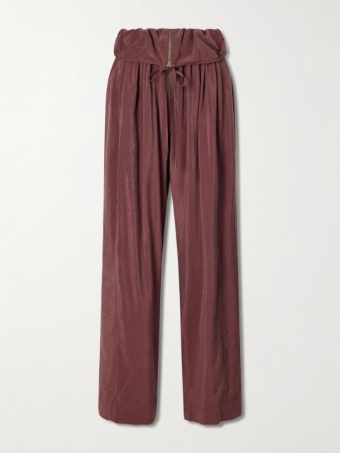 Chloé Silk-blend Wide-leg Pants