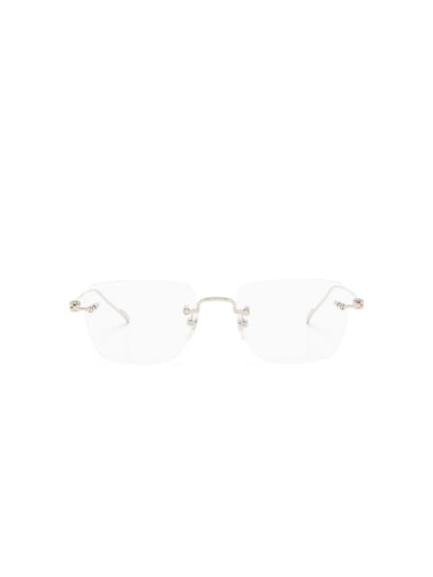Cartier engraved-logo frameless glasses