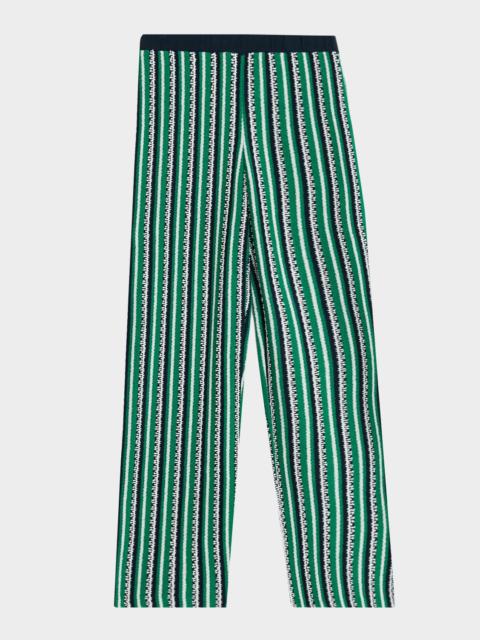 SIMKHAI Brenner Knit Straight-Leg Pants