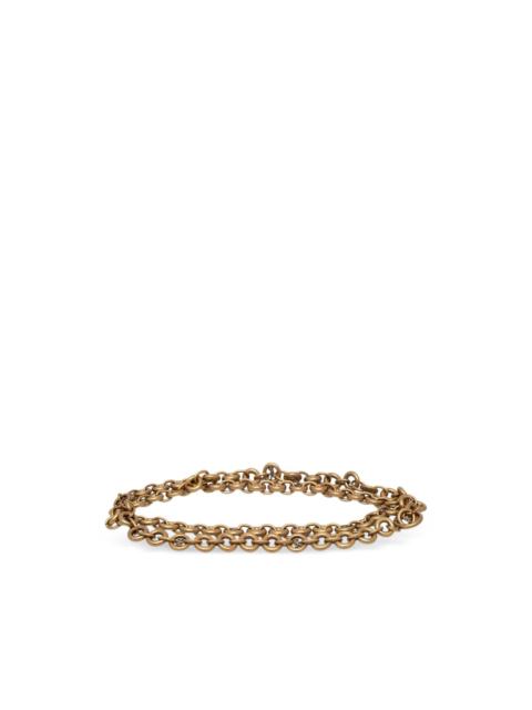 MICHAEL KORS logo-plaque double-chain belt