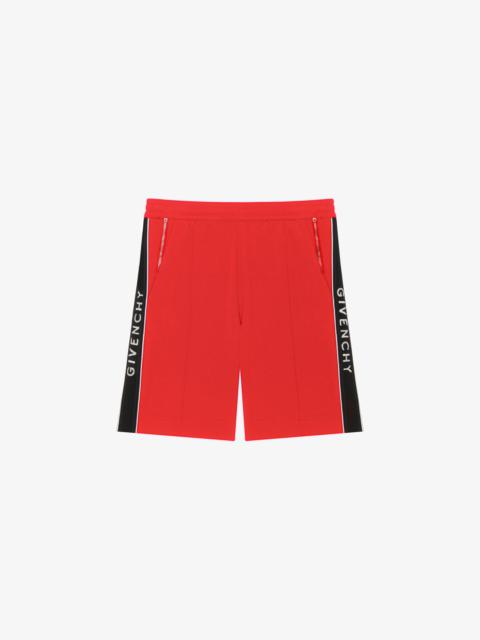 Givenchy BERMUDA SHORTS IN JERSEY WITH GIVENCHY BANDS