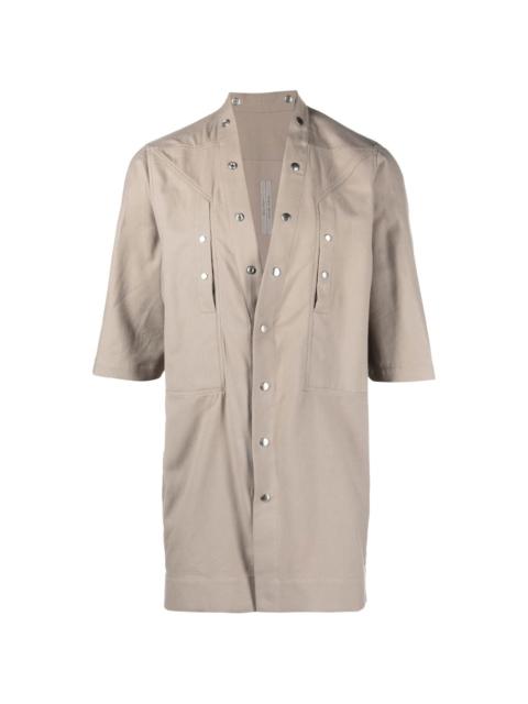 Rick Owens V-neck half-sleeve shirt
