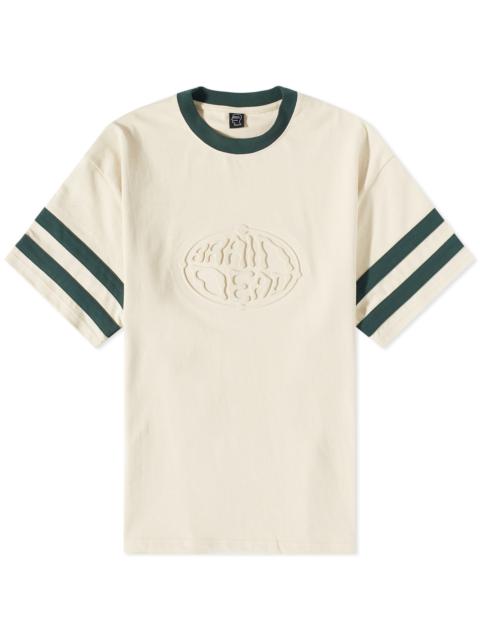 BRAIN DEAD Brain Dead Embossed Worldwide Football Tee