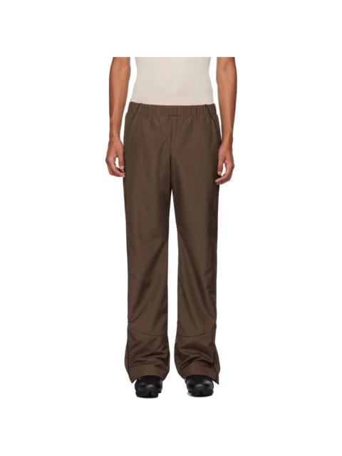 ROBYN LYNCH Brown Recycled Polyester Track Pants