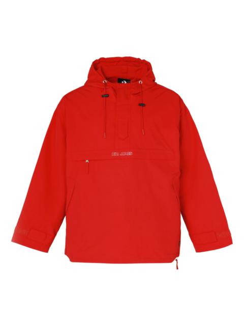 Men's Converse x Kim Jones Crossover Casual Sports Half Zipper Hooded Jacket Red 10021731-A01