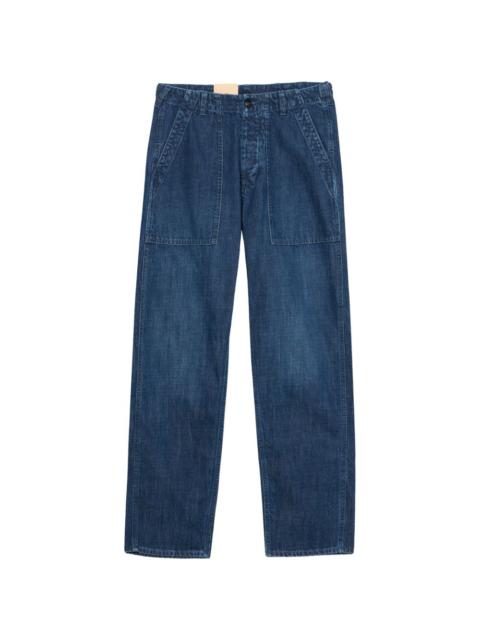 FORTELA fatigue-pocket denim trousers