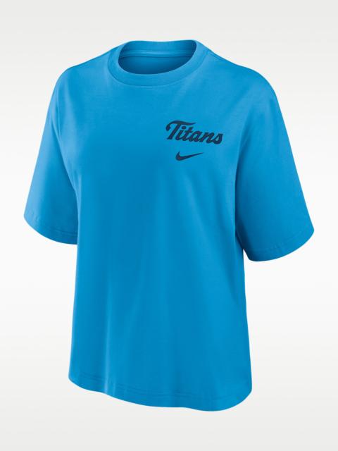 Nike Tennessee Titans Rivalries Collection Boxy Women's Nike NFL T-Shirt
