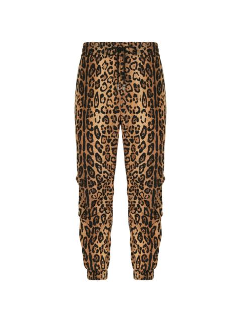 Dolce & Gabbana leopard-print track pants