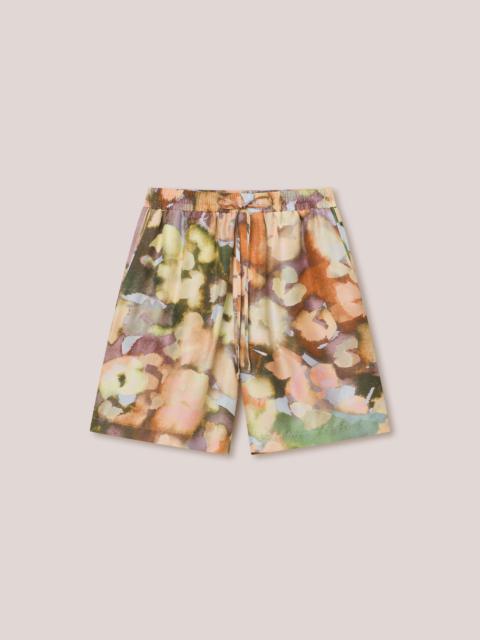 Nanushka DOXXI - Twill silk shorts - Watercolor