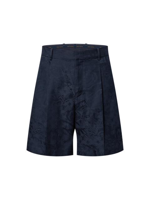 Louis Vuitton Monogram  Cotton-Blend Tailored Shorts