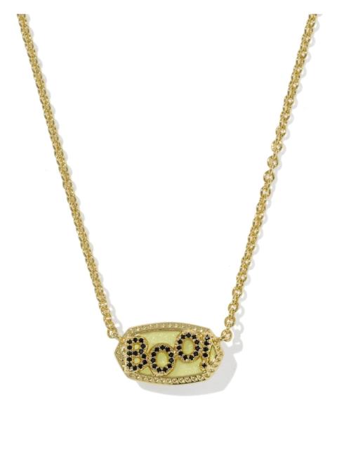 KENDRA SCOTT Elisa Gold Boo Short Pendant Necklace