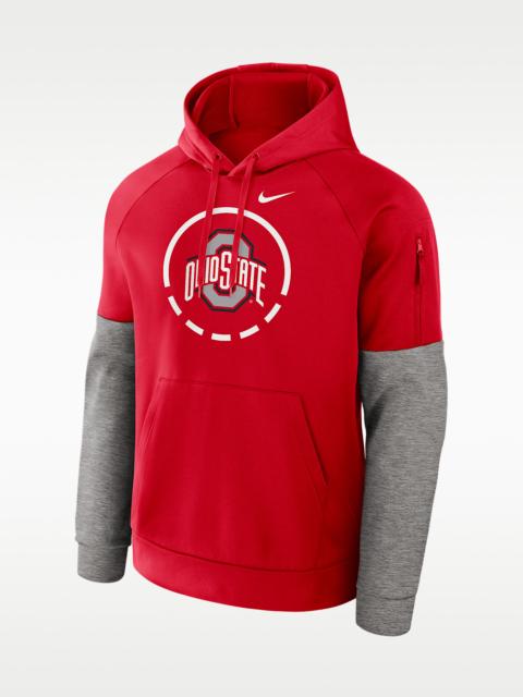Nike Ohio State Primetime Men's Nike Therma-FIT College Pullover Hoodie