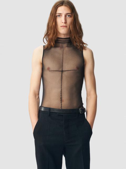 Ann Demeulemeester Edgardo High Neck Darted Tee