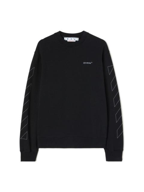 Off-White Men's Off-White SS22 Printing Round Neck Black OMBA057C99FLE0021010