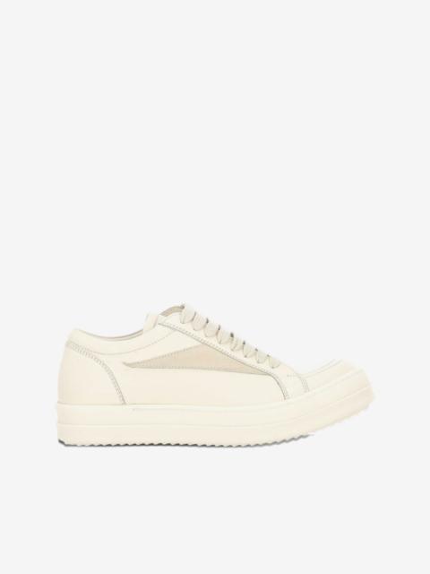 Rick Owens leather panel lace-up sneakers