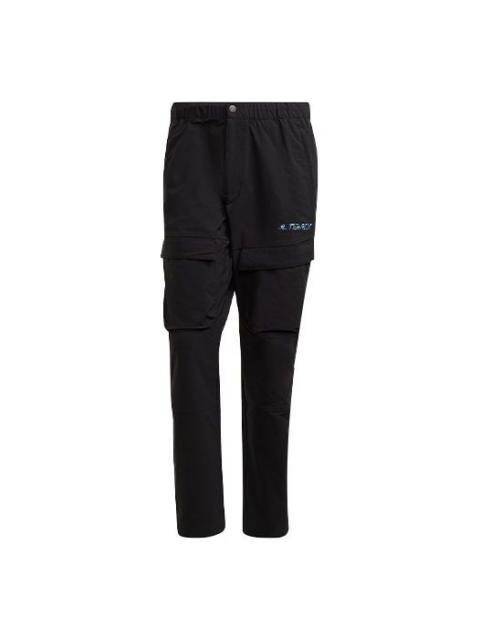 adidas Alphabet Zipper Sports Pants Black GR9972