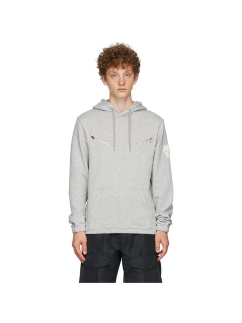 Alexander McQueen Grey Crochet Skull Hoodie