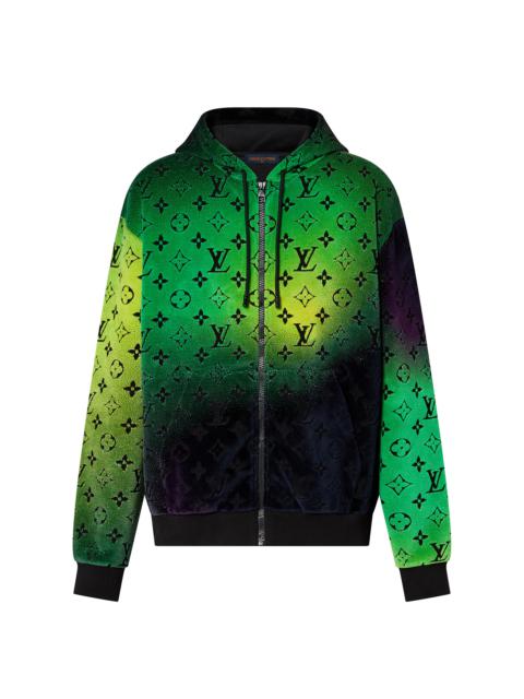 Louis Vuitton Monogram  Zipped Velvet Hoodie