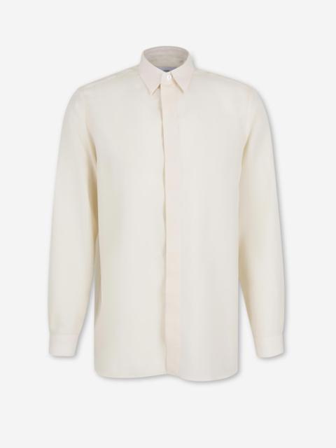 LARDINI PLAIN TENCEL SHIRT