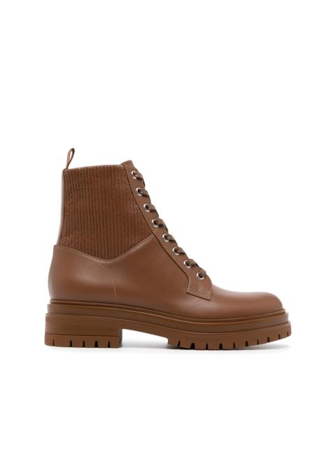 Gianvito Rossi Martis ribbed ankle boots