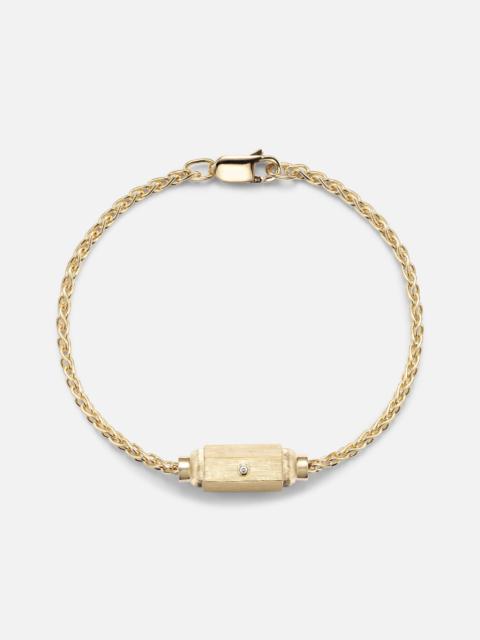 MARIE LICHTENBERG Coco Micro 18kt gold bracelet with diamonds
