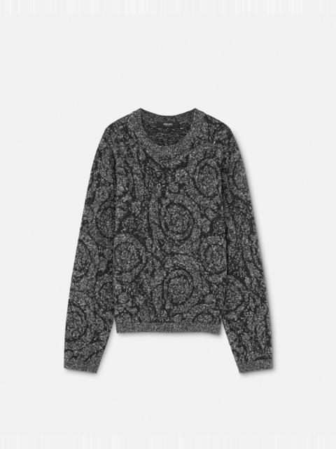 VERSACE Barocco Cable-Knit Sweater