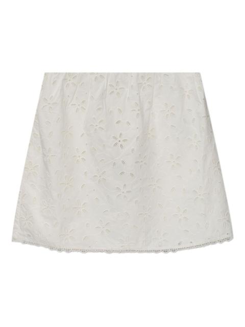 POSSE Salma floral-embroidered skort