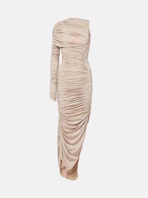 MUGLER asymmetrical maxi dress