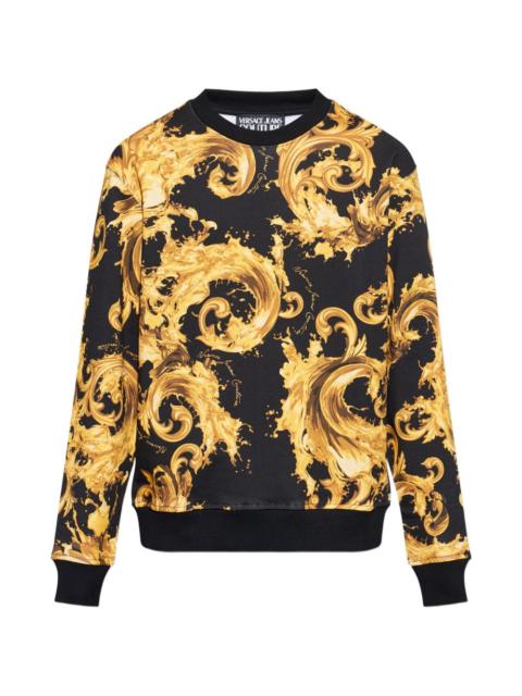 VERSACE JEANS COUTURE baroque print sweatshirt